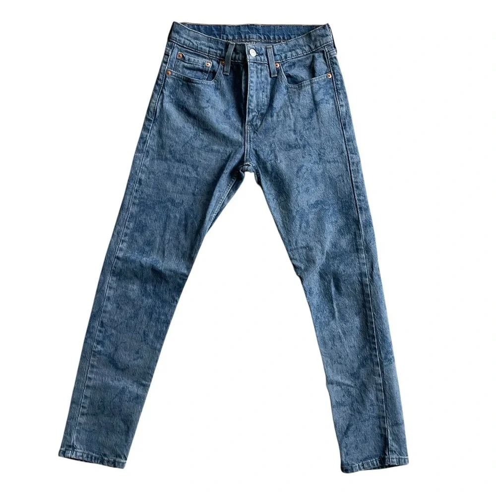 Levis 512 Jeans Mens 29 Blue Denim Slim Fit Leg Acid Wash Measured 29x30
